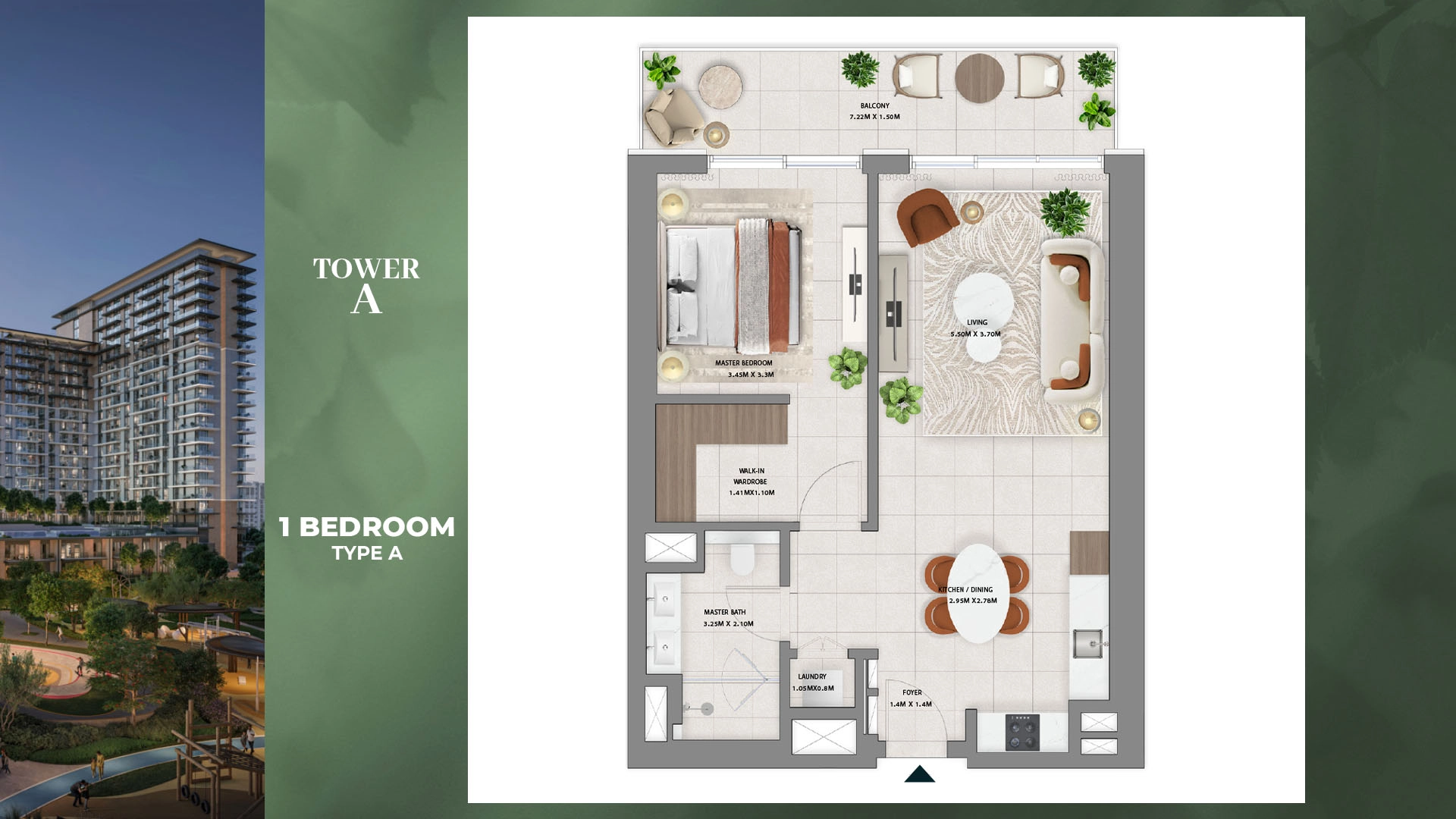 1 BR - Type A
